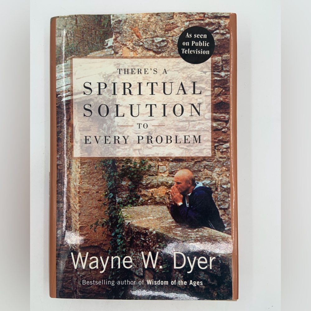 New List🌹NWT There’s A Spiritual Solution to Every Problem - Book by Wayne Dyer